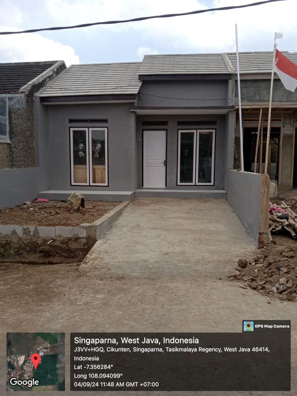 foto tampak rumah tipe 36/70 perumahan BUMI HEULANG MANGKAK