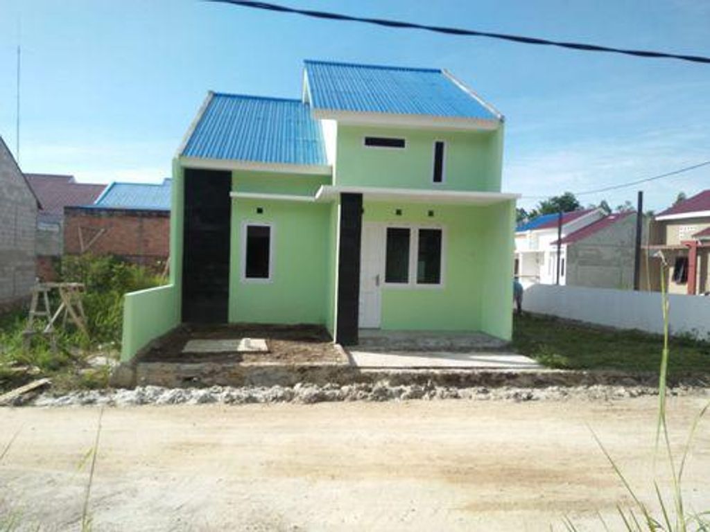foto tampak rumah tipe 36 Permanen perumahan Griya Kariangau Baru