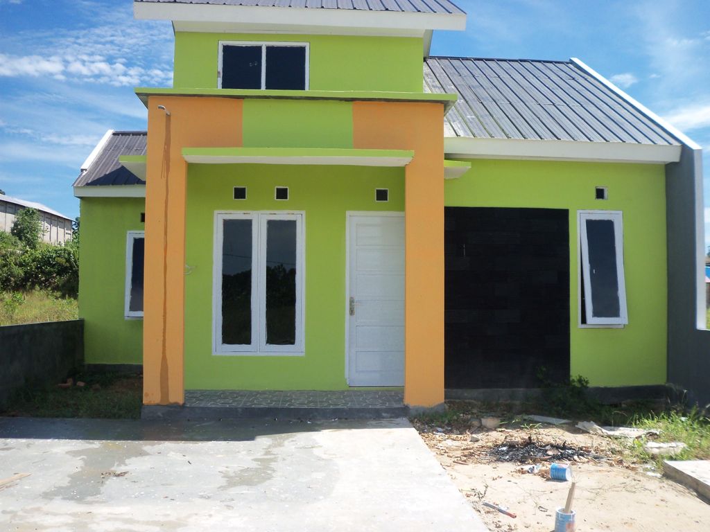 foto tampak rumah tipe 45 Permanen perumahan Griya Kariangau Baru