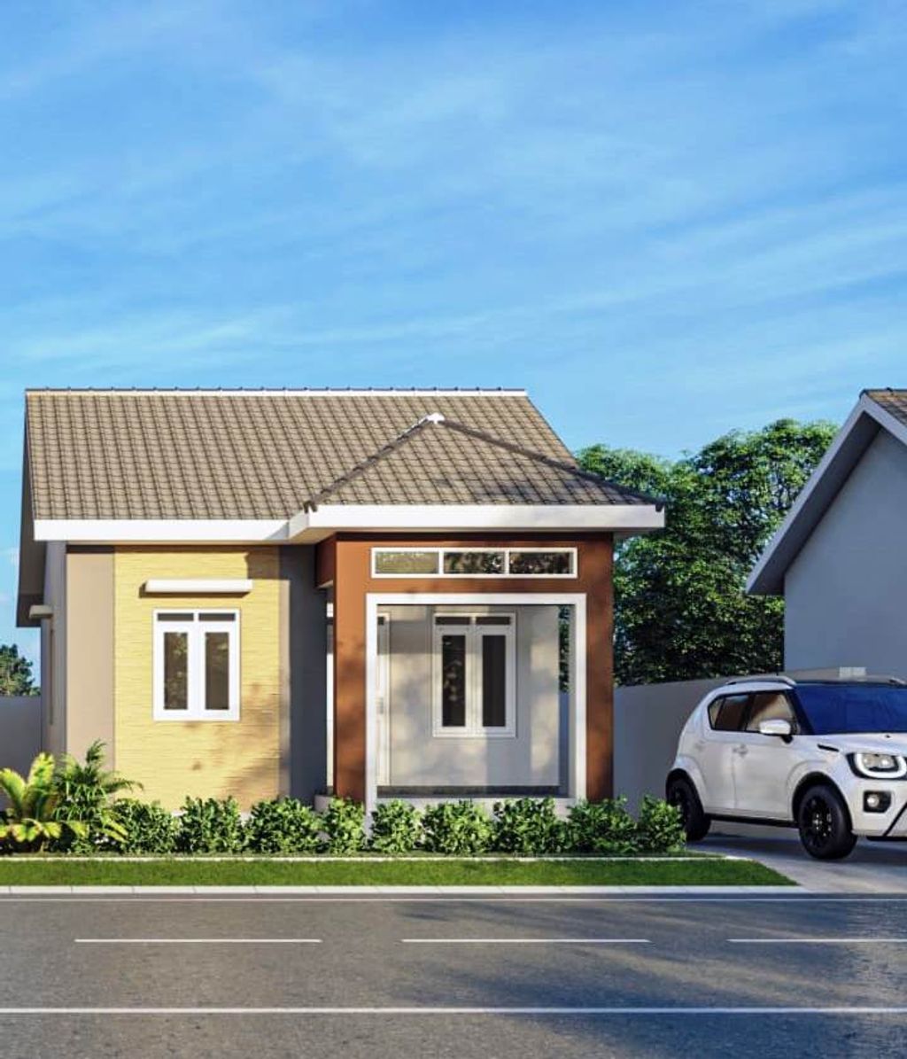 foto tampak rumah tipe 36 perumahan MUTIARA BANGKAL PERMAI