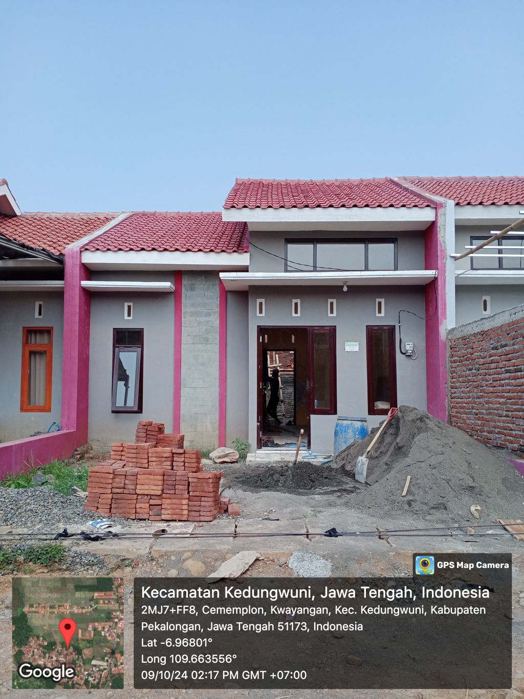 foto tampak rumah tipe Celosia perumahan Graha Utama Gamer