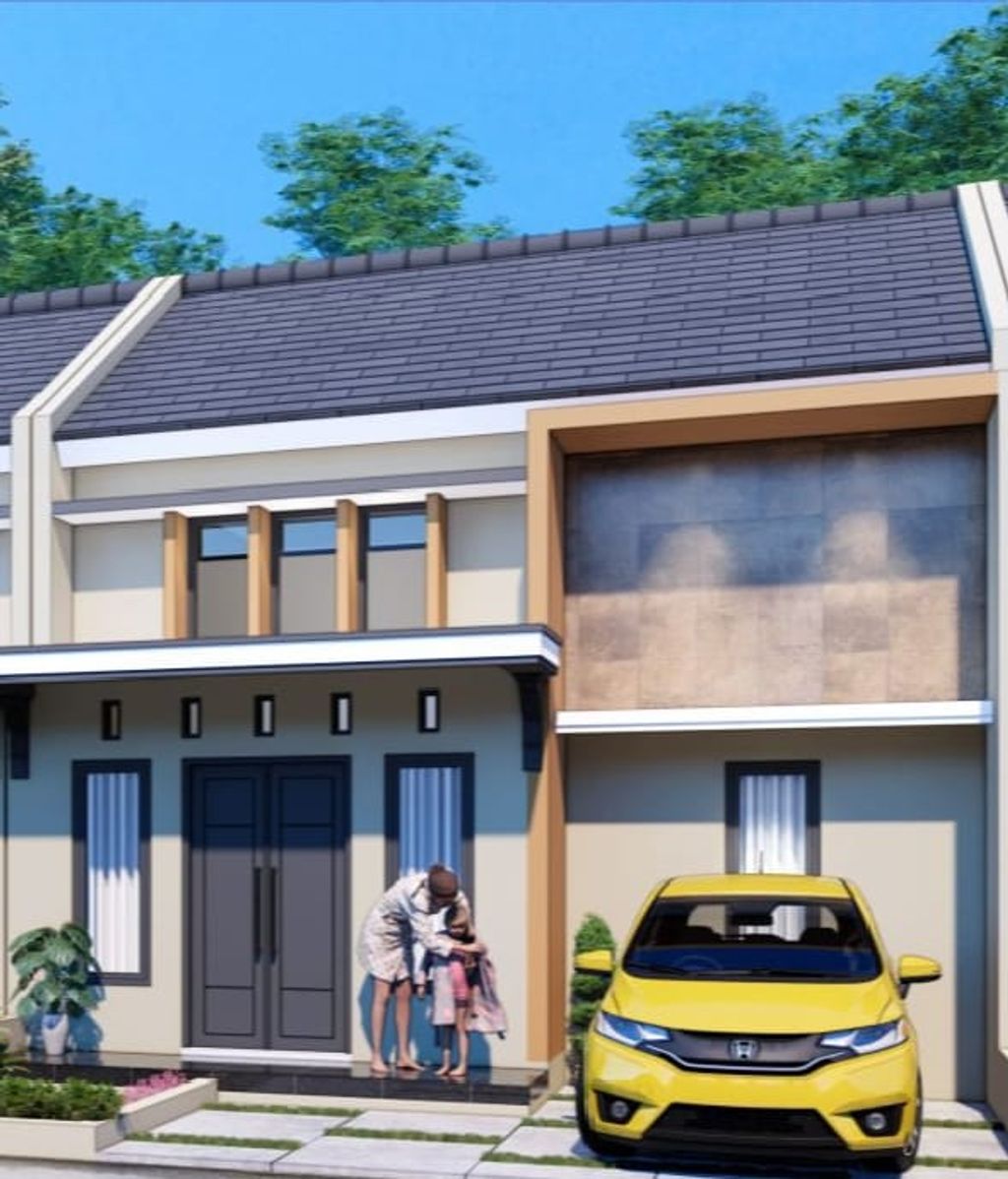 foto tampak rumah tipe Amarilis perumahan Graha Utama Gamer