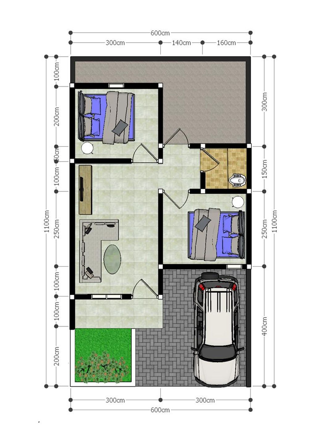 foto denah rumah tipe 40 perumahan DIAMOND 2