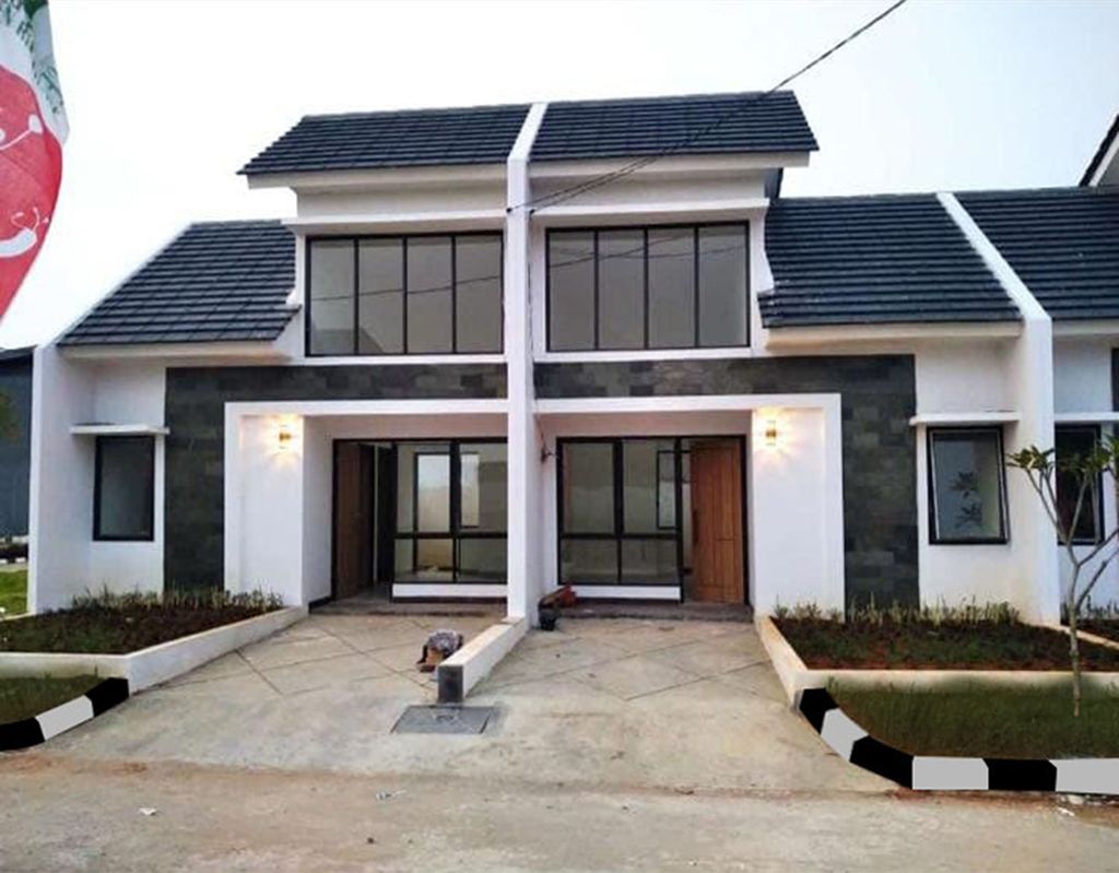 foto tampak rumah tipe CLASSIC MINIMALIS perumahan RAJEG TERRACE GREEN RESIDENCE