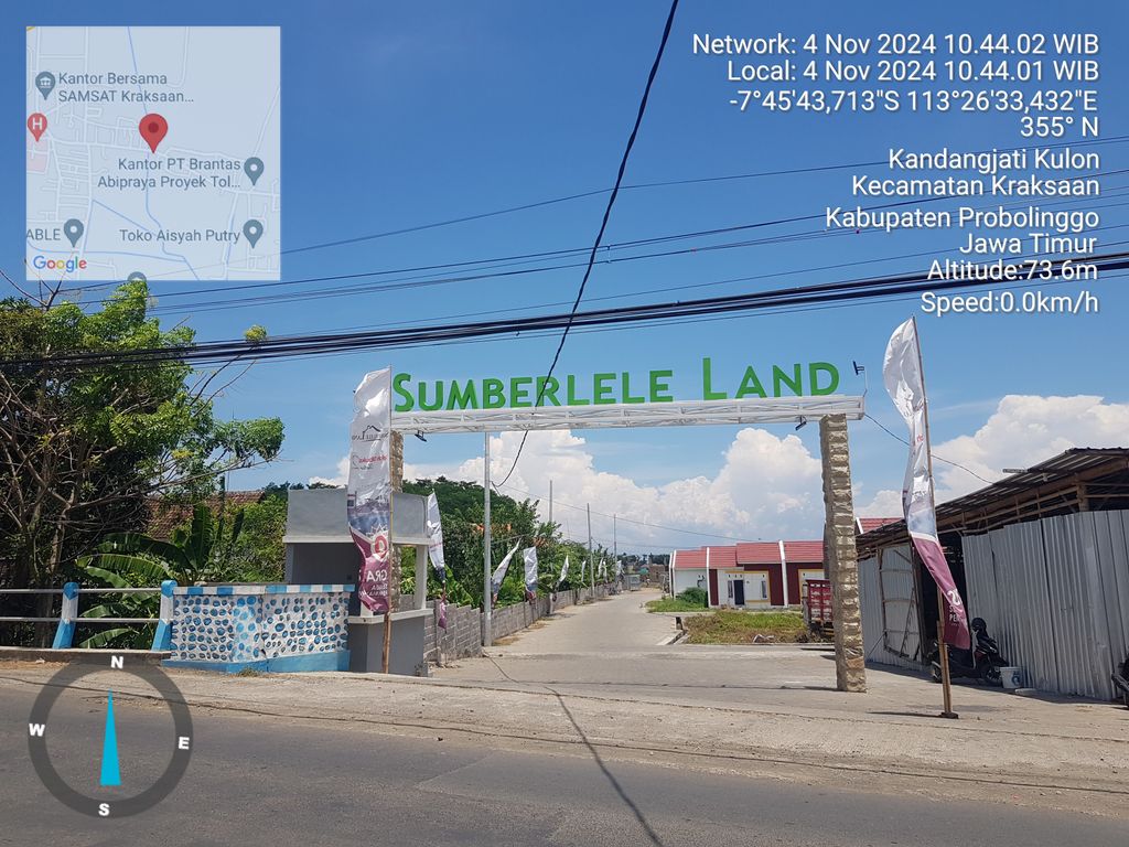 foto gerbang perumahan SUMBERLELE LAND 2