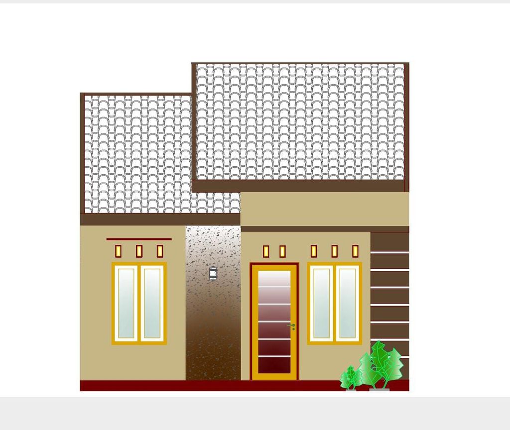 foto tampak rumah tipe 30/64 perumahan PERUMAHAN ARROHMAN RESIDENCE