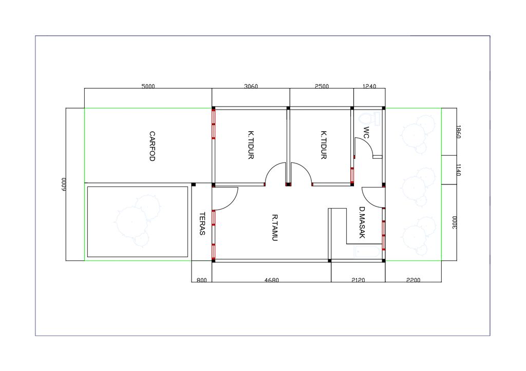 foto denah rumah tipe 36+ Tahun 2024 perumahan TAMAN SERASI RESIDENCE 2