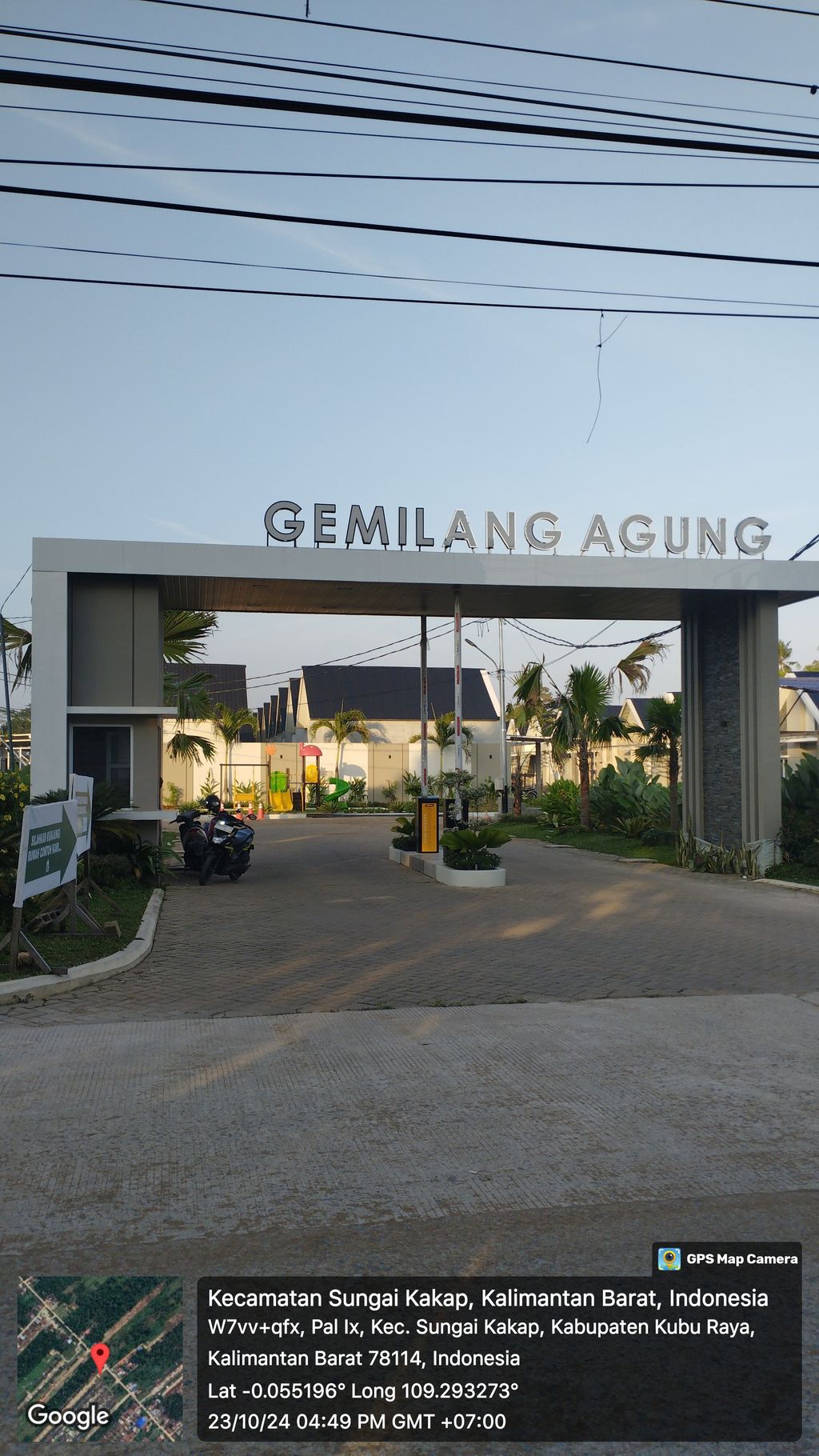 foto gerbang perumahan GEMILANG AGUNG RESIDENCE TAHAP 2