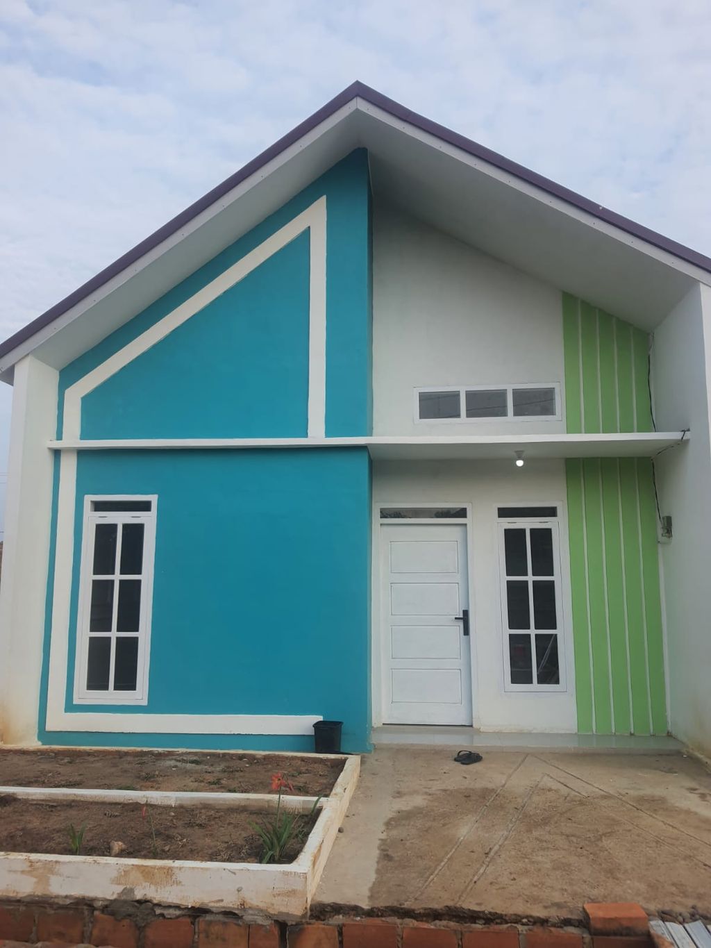 foto tampak rumah tipe 36 perumahan Prabu akbar residence
