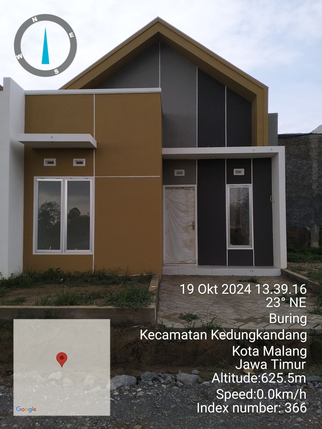 foto tampak rumah tipe 23 perumahan GRAHA MALANG INDAH TAHAP 2