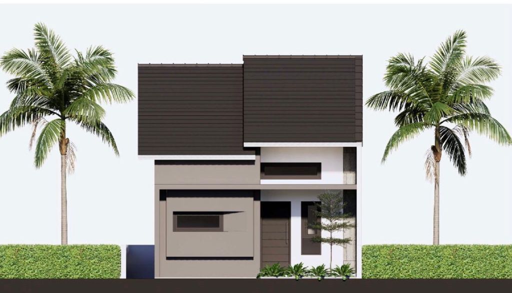 foto tampak rumah tipe 36 perumahan RIYADH REGENCY 1