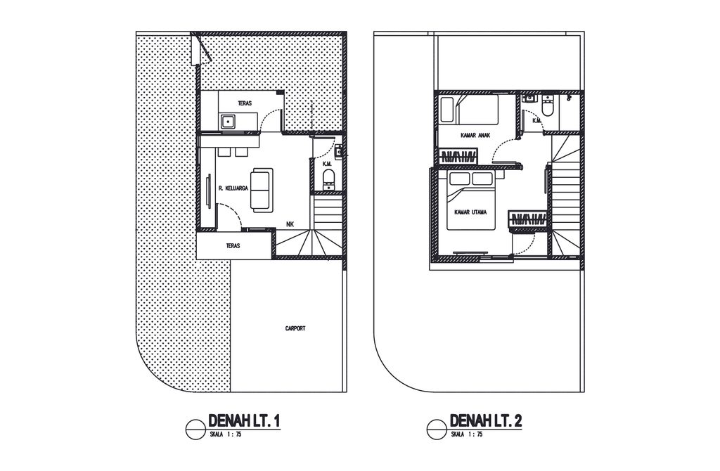 foto denah rumah tipe CINNAMON perumahan PURI JAYA 22