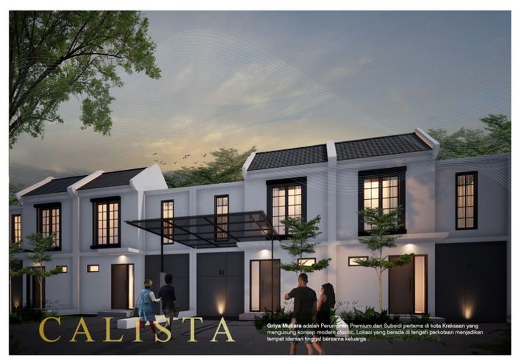 foto tampak rumah tipe Calista 34/60 perumahan GRIYA MUTIARA
