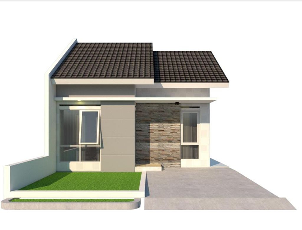 foto tampak rumah tipe 36/91 perumahan GOLDEN RESIDENCE 1 TAHAP 1