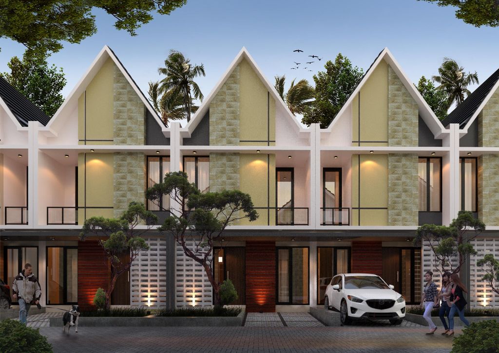 foto tampak rumah tipe Ruby 43 premium perumahan The Royal Salatiga