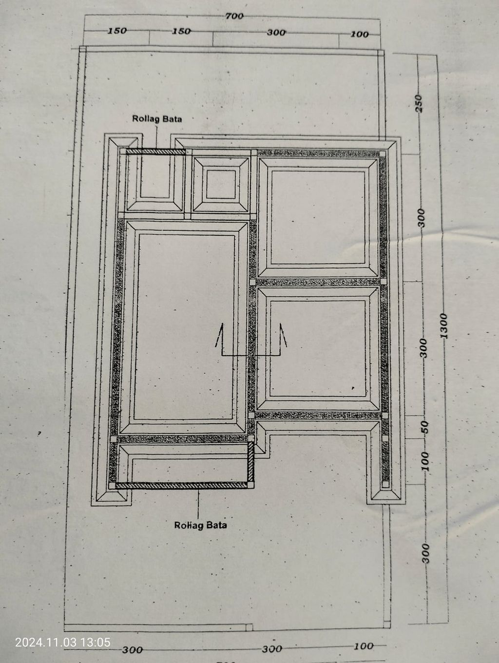 foto denah rumah tipe 36/91 perumahan ARTA RESIDENCE