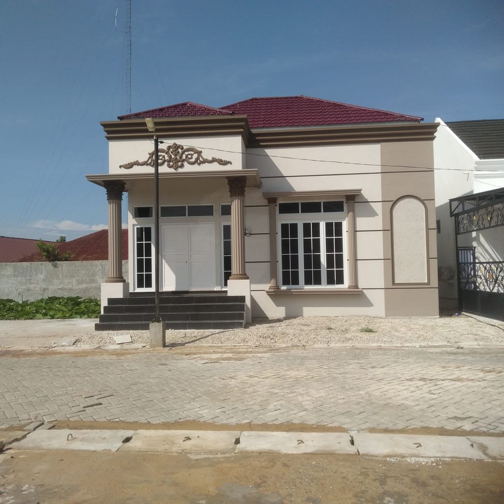 foto tampak rumah tipe Ashoka KAV.74-75 perumahan Cluster Ashoka
