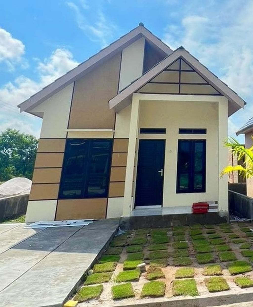 foto tampak rumah tipe SUBSIDI 36 perumahan TAMAN PURI INDAH