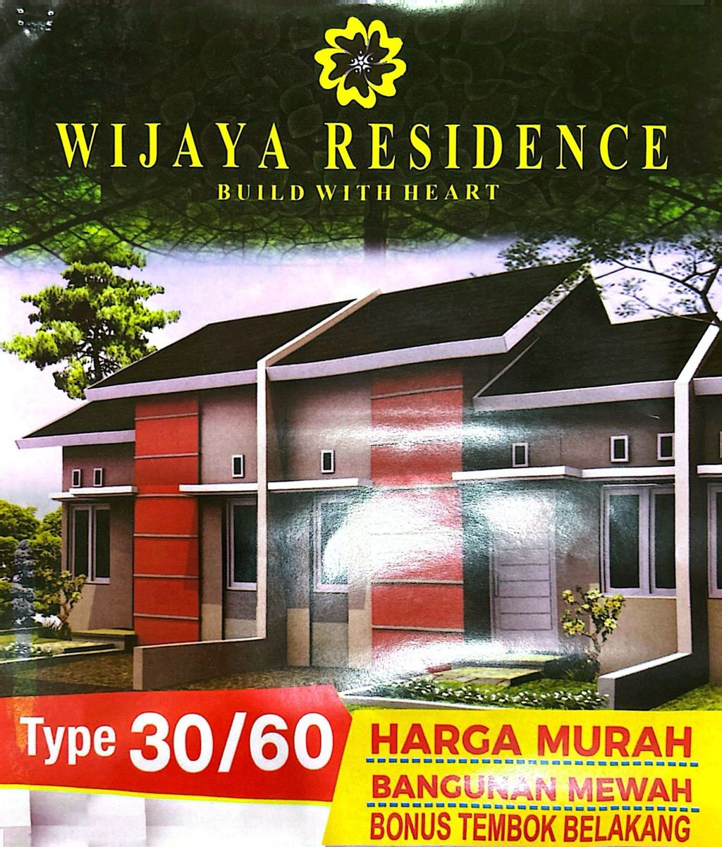 foto tampak rumah tipe 30/60 ( perumahan Wijaya Residence