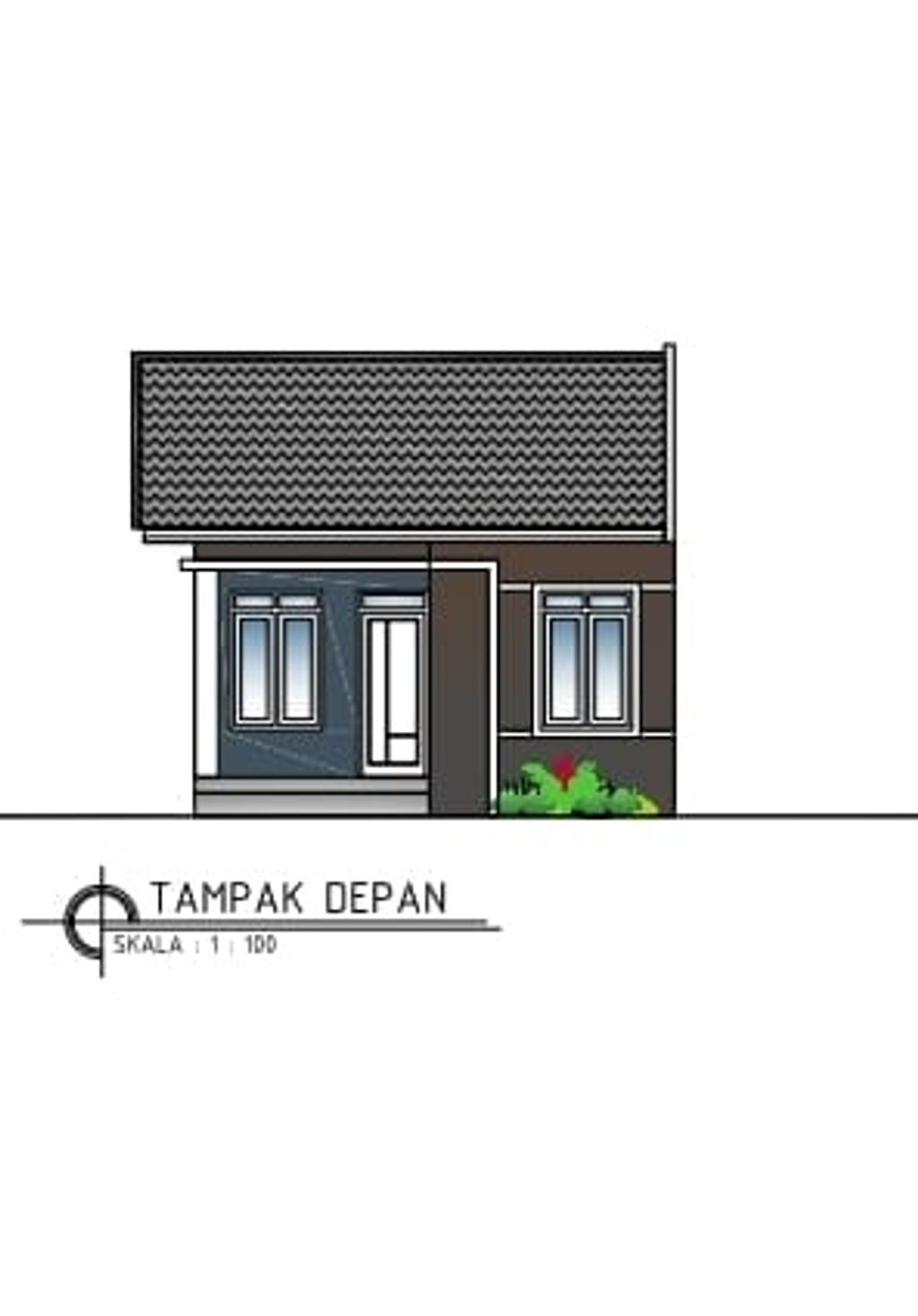 foto tampak rumah tipe Cluster Pokat - I perumahan Grand Cot Paya Residence
