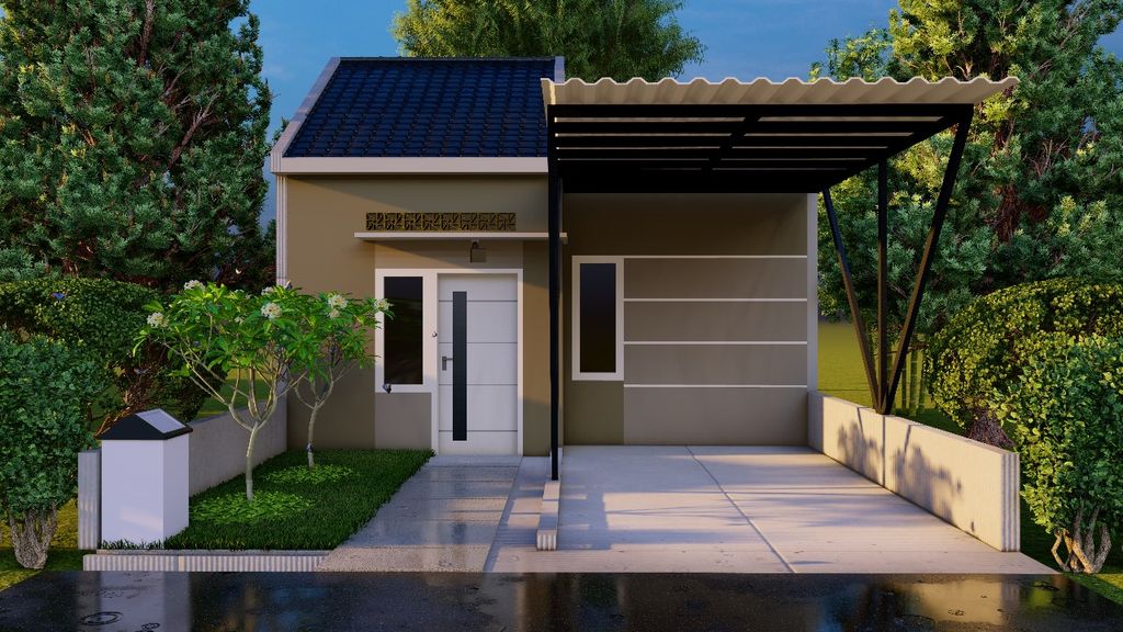 foto tampak rumah tipe SUBSIDI perumahan GRIYA SRIKANDI RESIDENCE Tahap 3