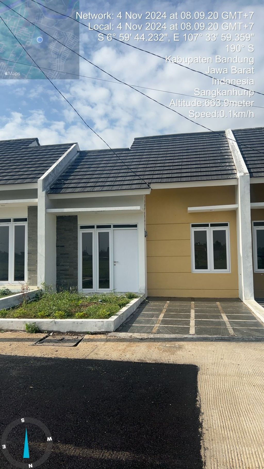 foto tampak rumah tipe 36/106 F111 perumahan TEDUH KATAPANG