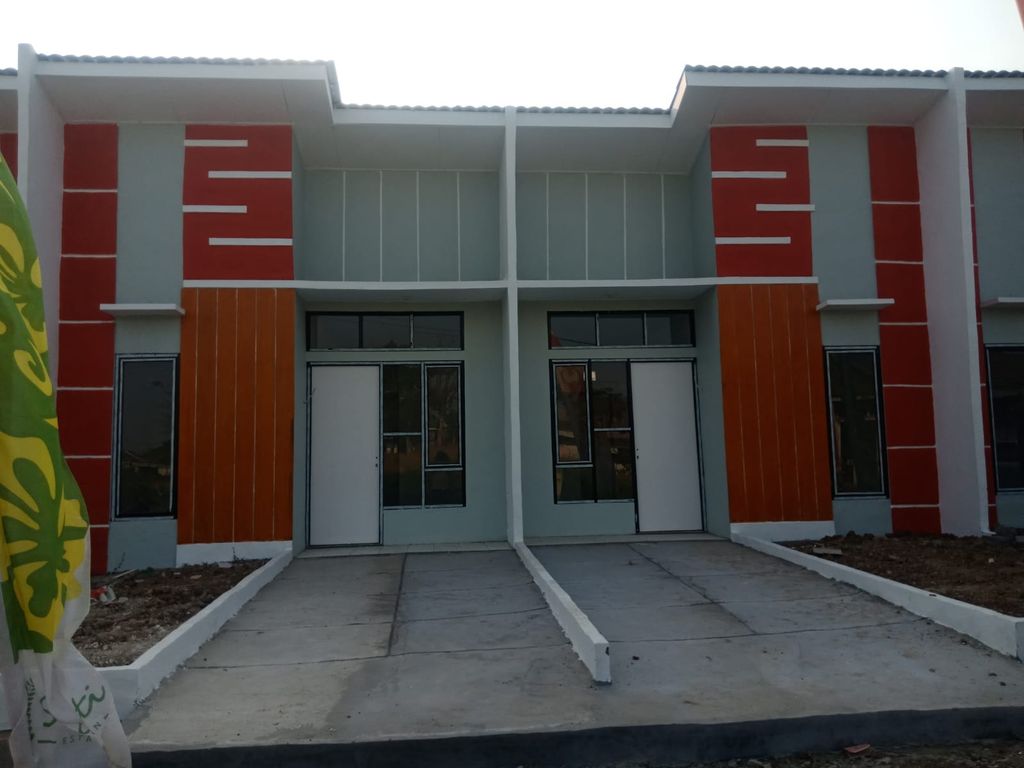 foto tampak rumah tipe D01-20 30/69 perumahan Senopati Estate Sepatan