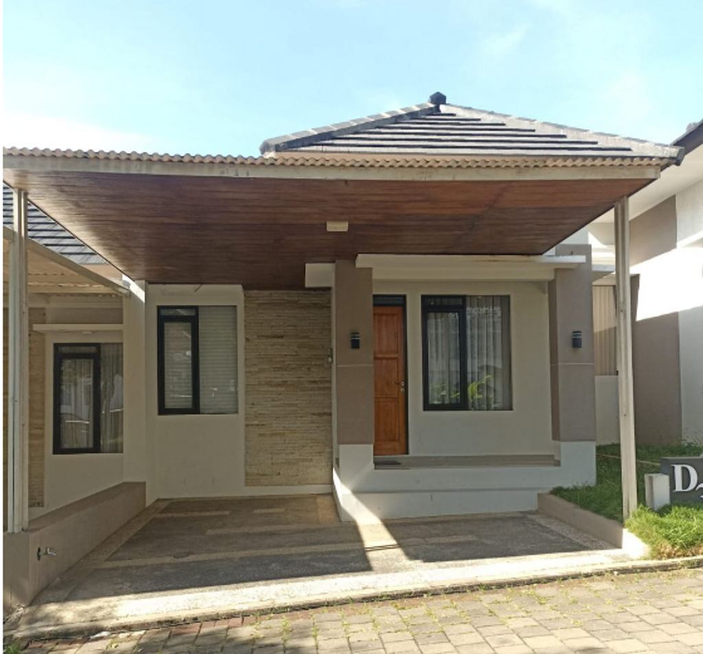 foto tampak rumah tipe 38/96 perumahan BUKIT GARDENIA RESORT