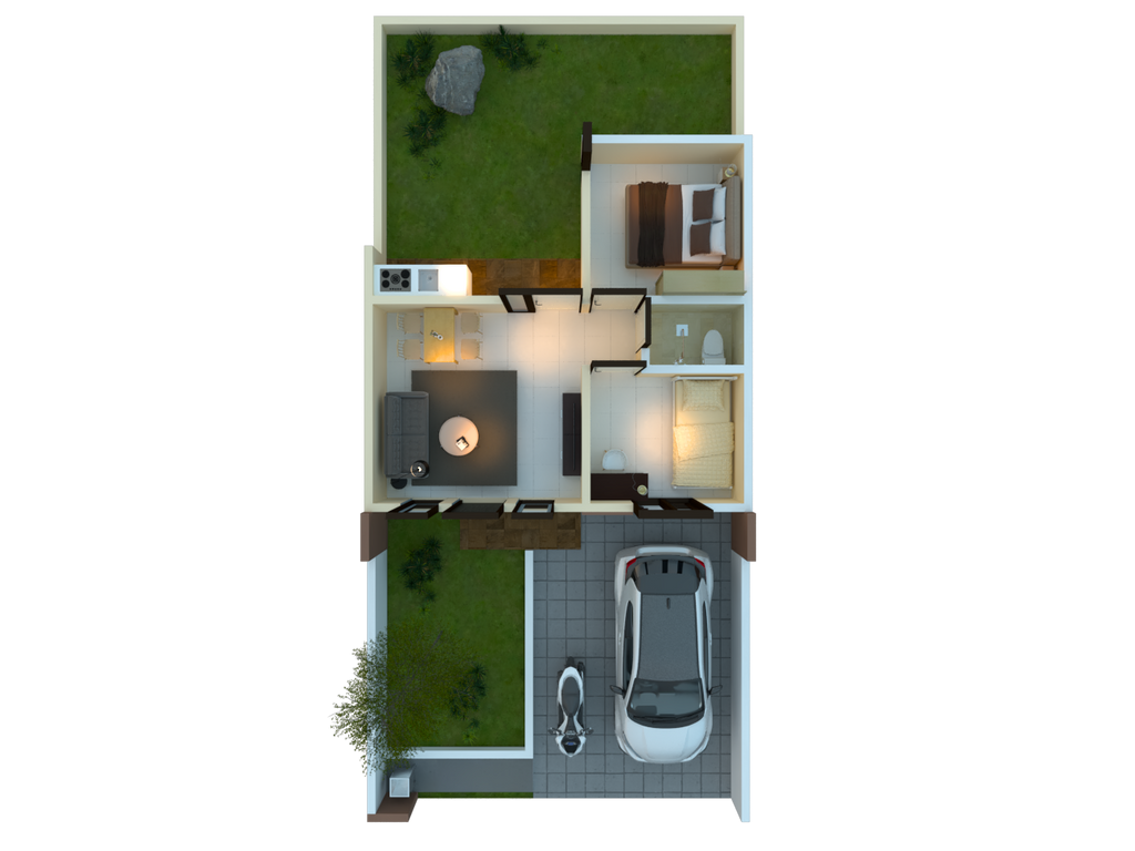 foto denah rumah tipe CENDANA perumahan Java Residence Krian Cluster 2