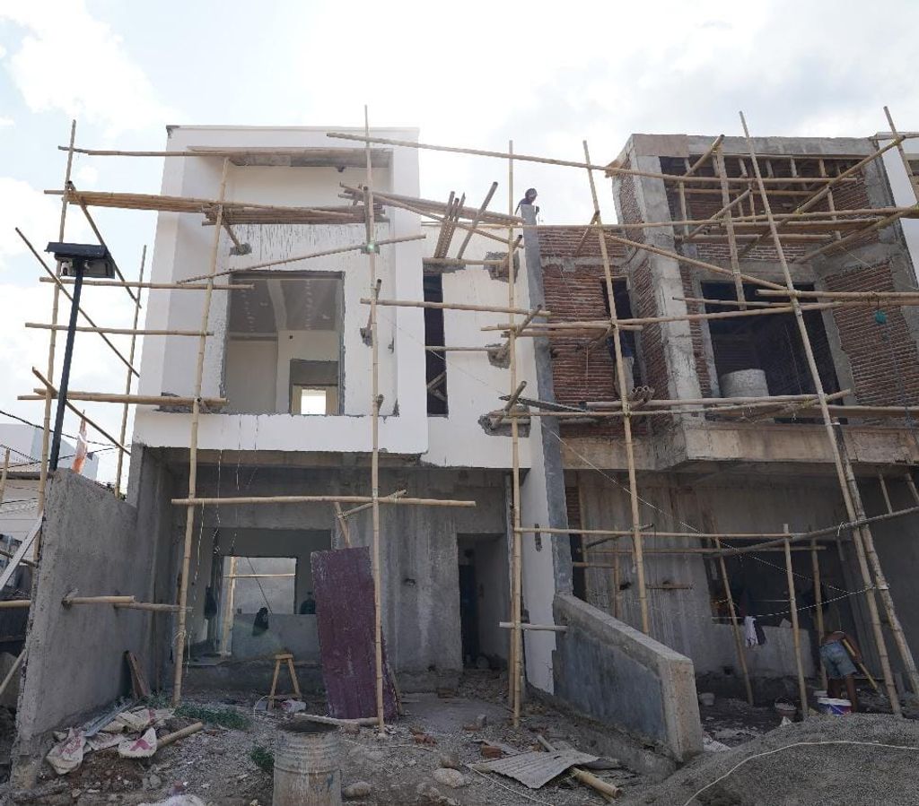 foto tampak rumah tipe 55 perumahan THE AL FATH FLIPPER