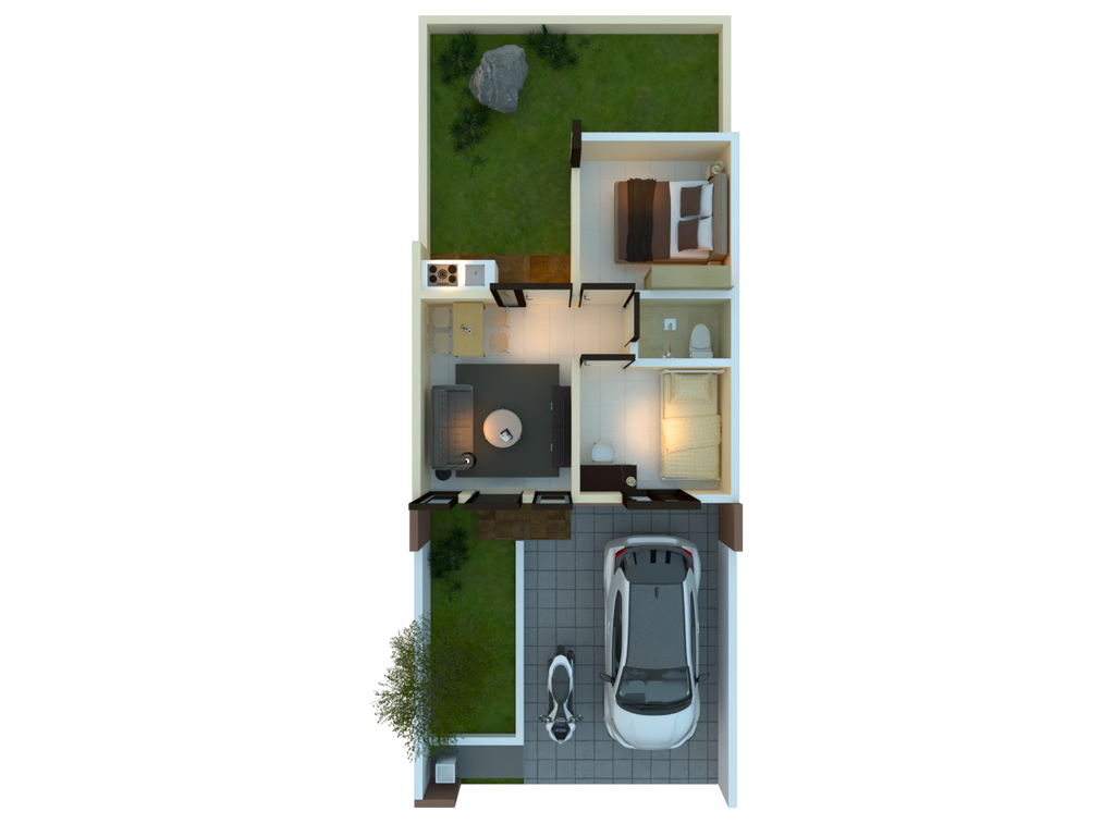 foto denah rumah tipe AKASIA perumahan Java Residence Krian Cluster 2