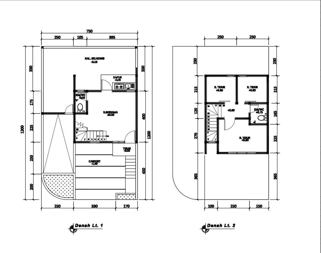foto denah rumah tipe 50 Compact High Ceiling (3KT) (479) perumahan Bukit Sukanagara Resort