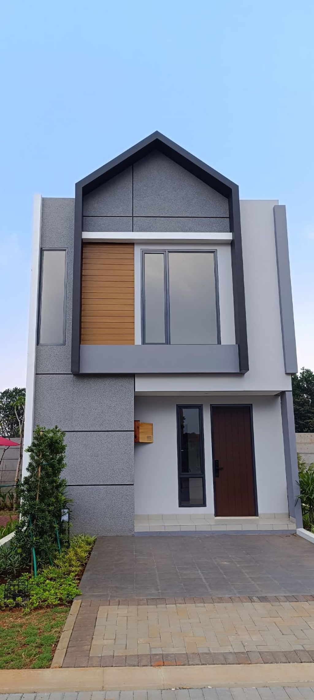 foto tampak rumah tipe NORA SUDUT perumahan DE GARDEN