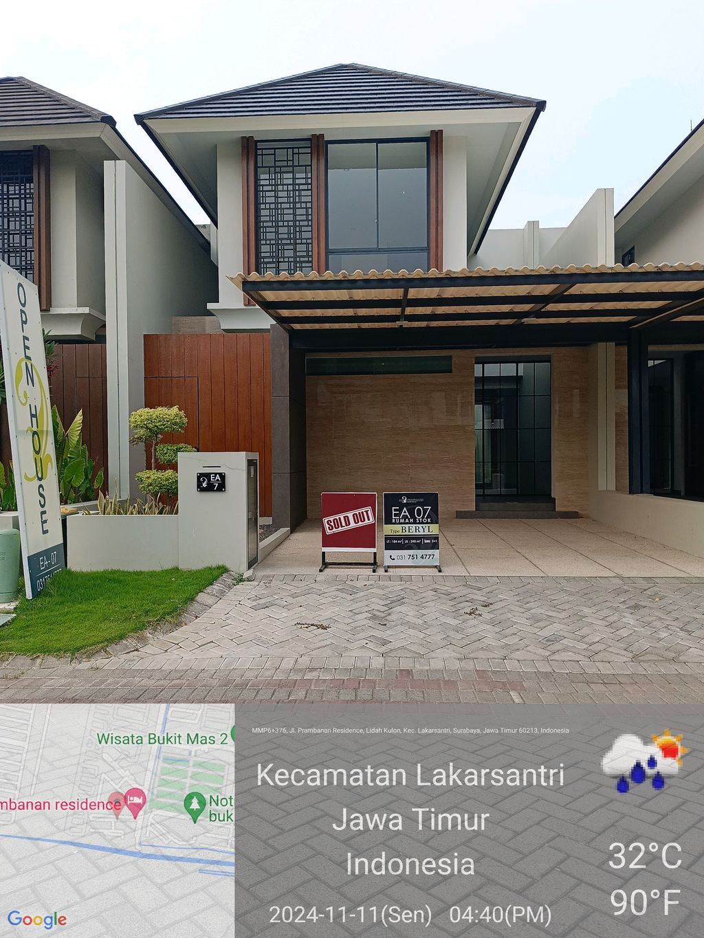 foto contoh rumah perumahan prambanan residence