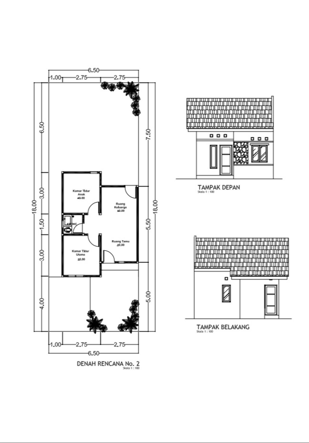 foto denah rumah tipe RST perumahan TARAI MAKMUR