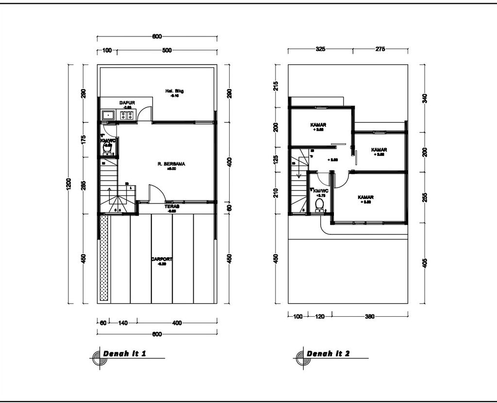 foto denah rumah tipe 57 Compact High Ceiling (3KT) (644) perumahan G-Land Ciwastra Park 2