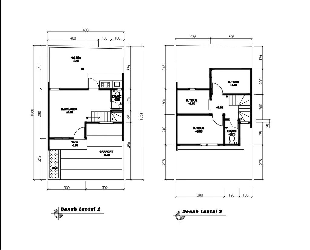 foto denah rumah tipe 50 Compact (3 Kamar) High Ceiling(504) perumahan G-Land Katapang Residence 1