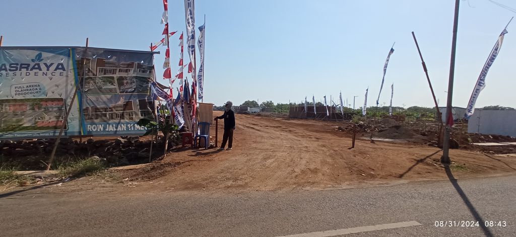 foto gerbang perumahan ASRAYA Residence