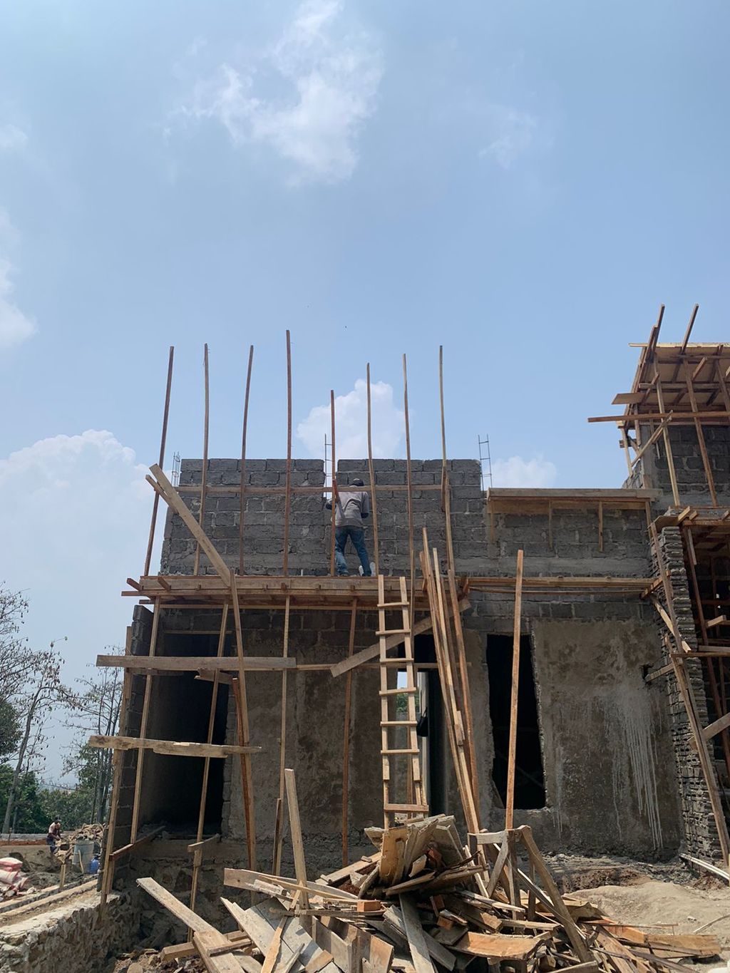 foto tampak rumah tipe 36 1 Lantai Landed (407) perumahan G-Land Padalarang Valley