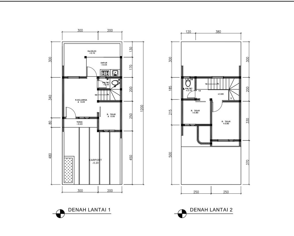foto denah rumah tipe 43 Compact High Ceiling (3KT) (497) perumahan G-Land Ciwastra Park 2