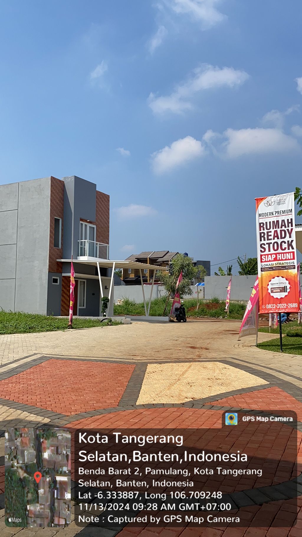 foto posisi tengah perumahan Terrace Garden Premier