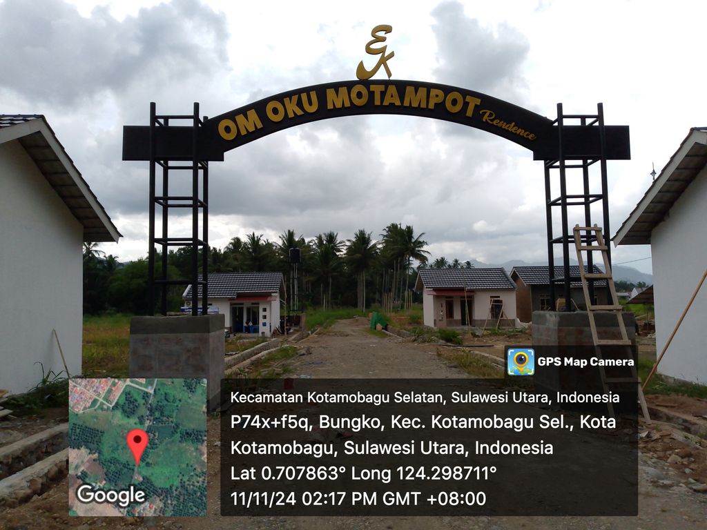 foto gerbang perumahan PERUMAHAN OMOKU MOTAMPOT RECIDENDT