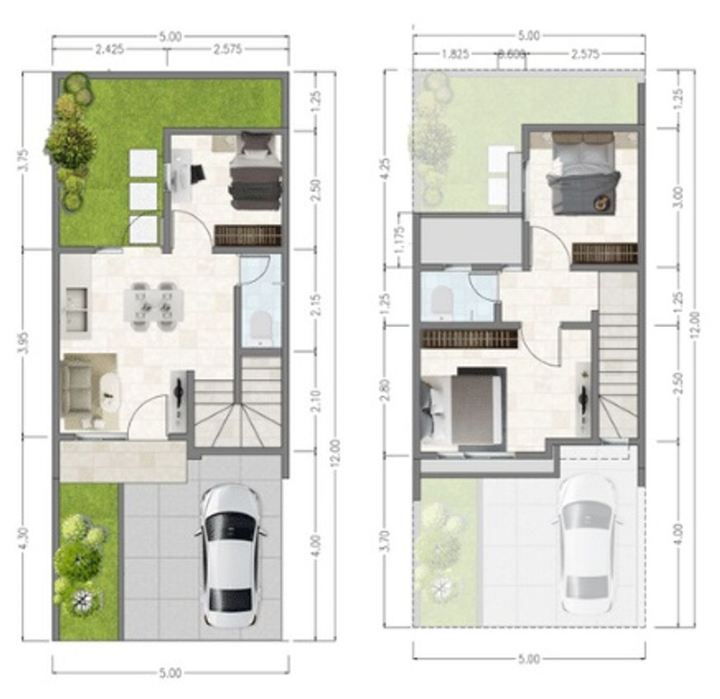 foto denah rumah tipe CANARY perumahan PARADISE SERPONG CITY 2
