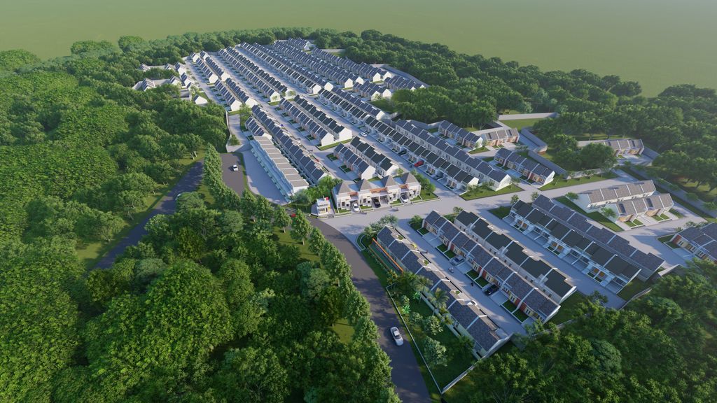 foto denah rumah tipe Scandinavian perumahan PANORAMA REGENCY SITUSARI
