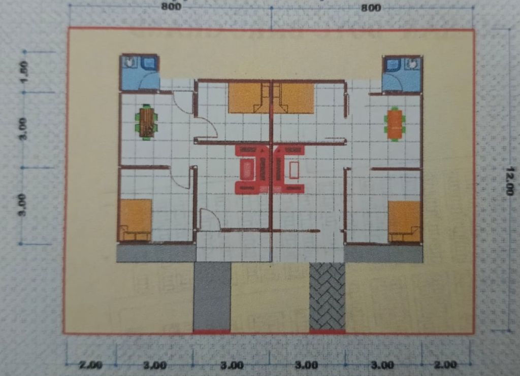 foto denah rumah tipe 36 perumahan DOYO BARU GRAND