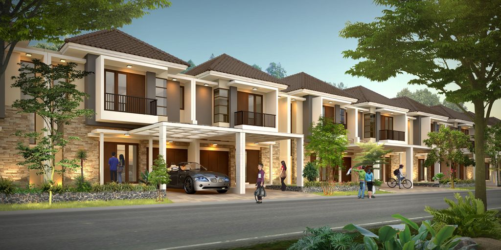 foto tampak rumah tipe JUPRANA perumahan CLUSTER ASERA KHI