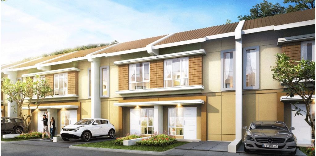 foto tampak rumah tipe CANARY perumahan PARADISE SERPONG CITY 2