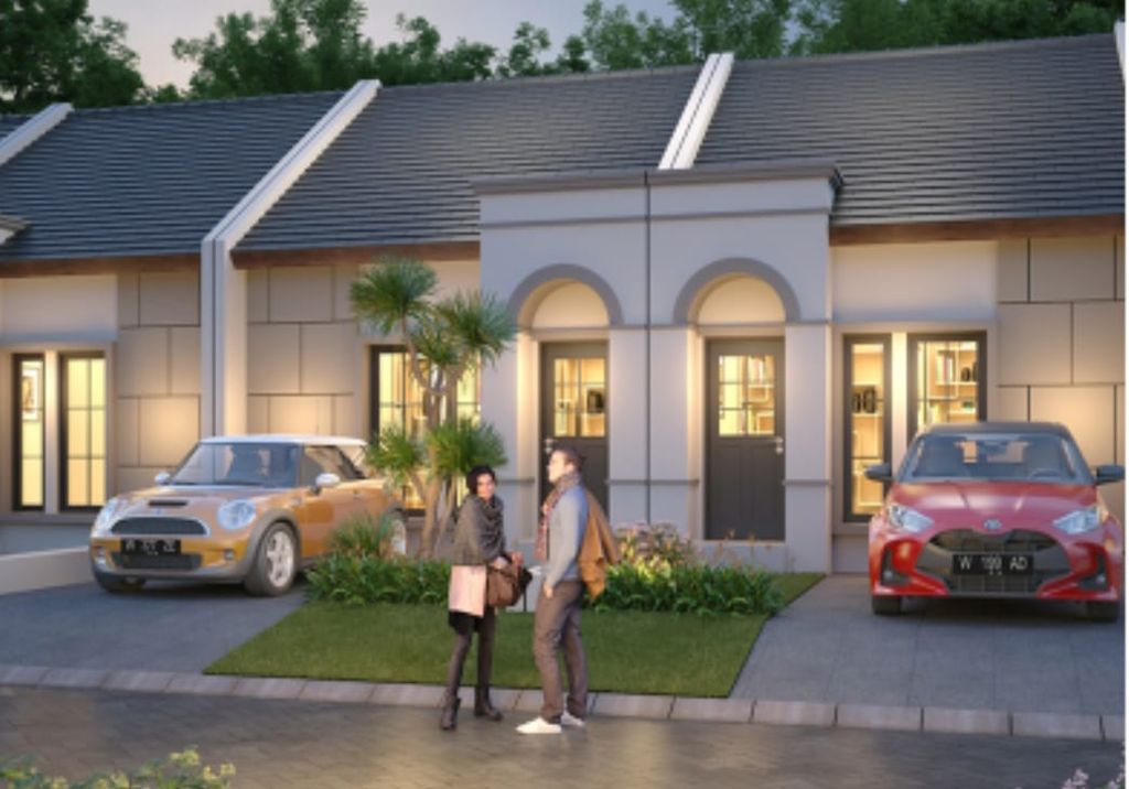 foto tampak rumah tipe CALISTA perumahan ROYAL EMRAN