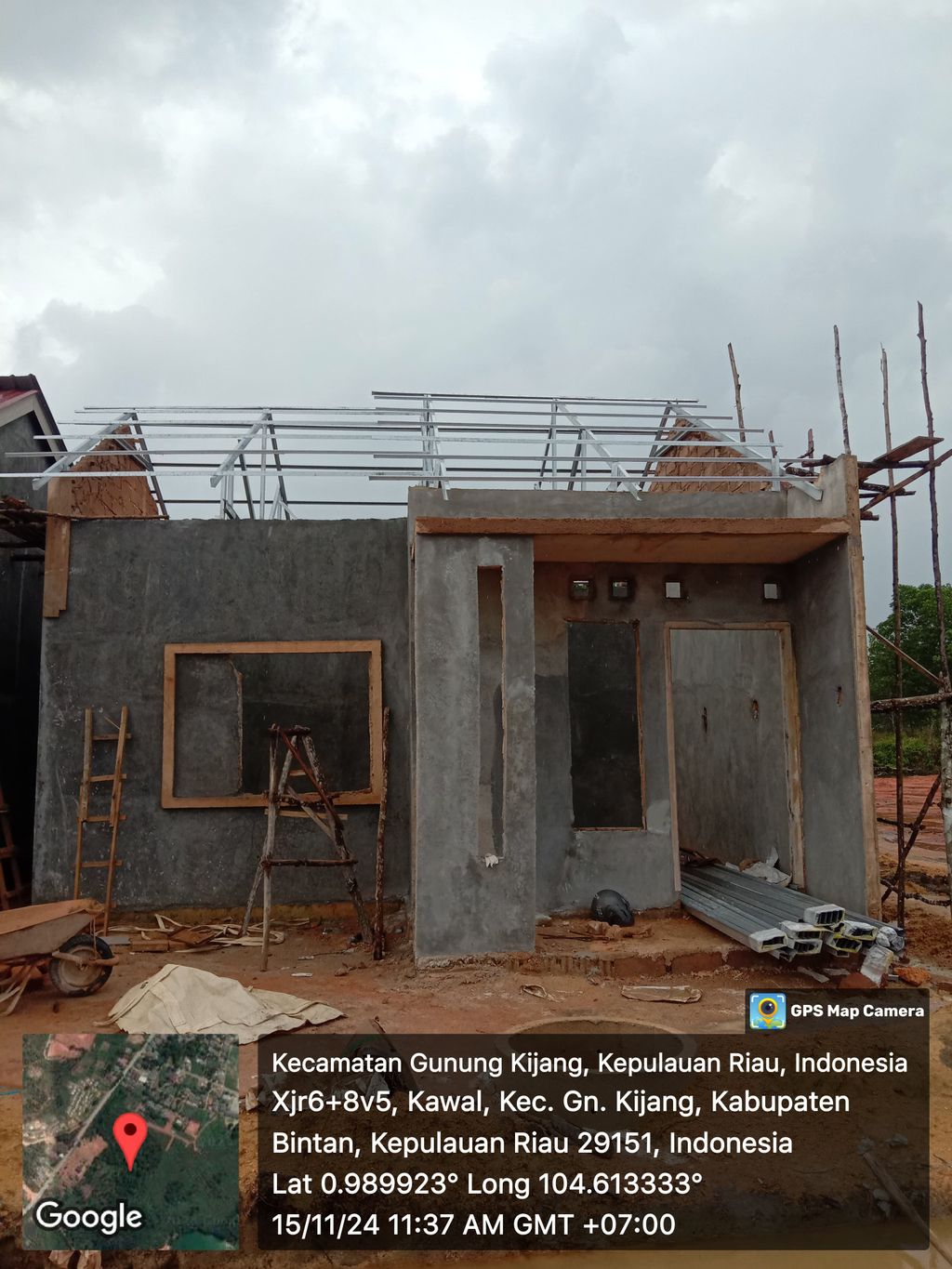foto tampak rumah tipe 36 / 91 SUBSIDI 2024 ( 1 ) perumahan BAY RESIDENCE