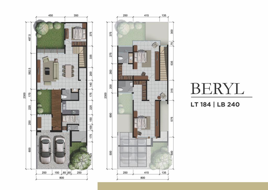 foto denah rumah tipe beryl perumahan prambanan residence